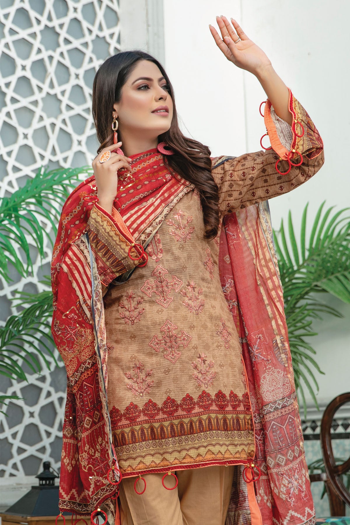 unstitched lawn embroidered printed dresses sale online 