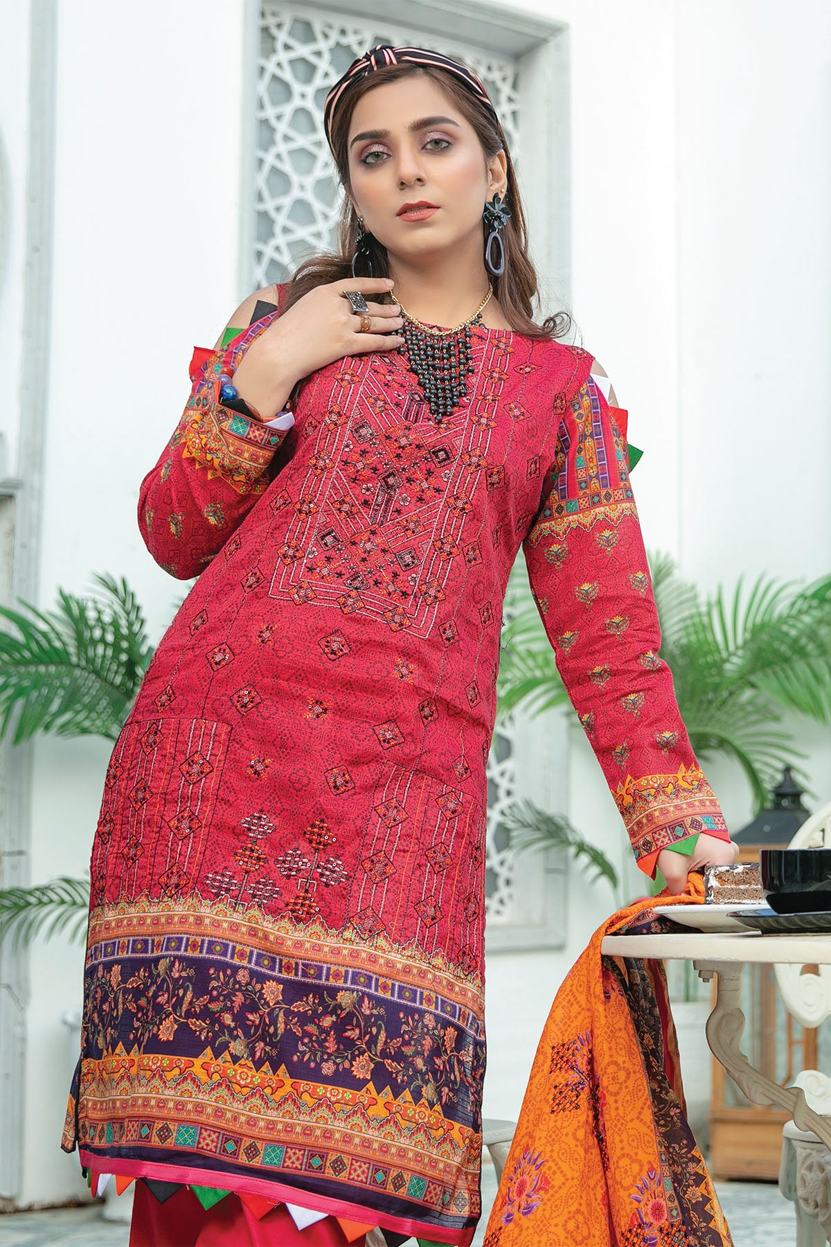 unstitched lawn embroidered printed dresses sale online 